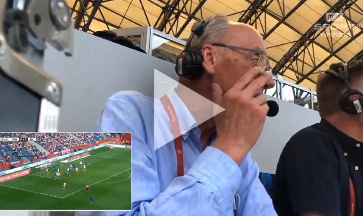 Dariusz Szpakowski komentuje mecz i.... pali papierosa! xD [VIDEO]